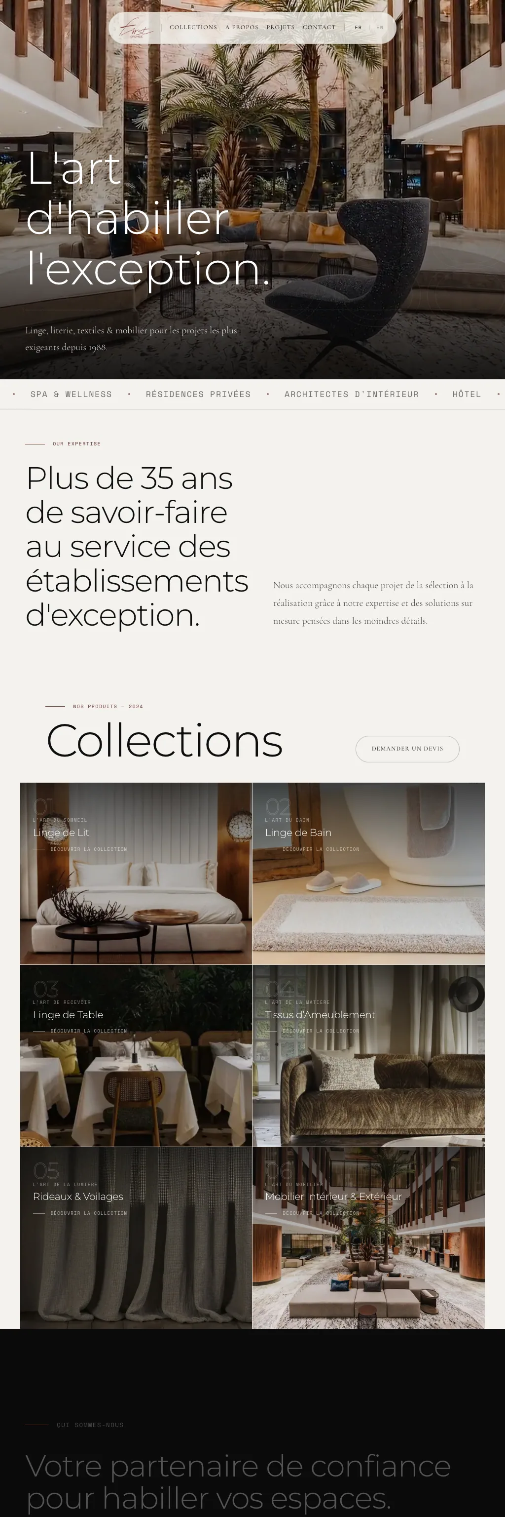 Le site First Éponge sur ordinateur