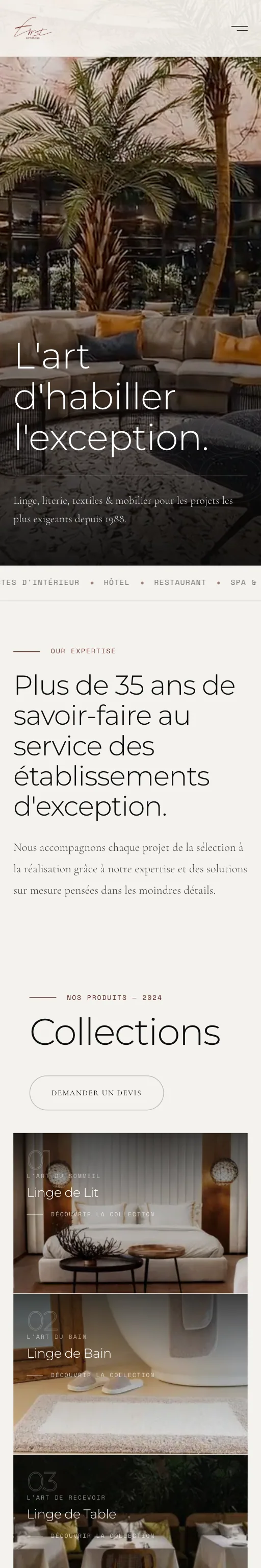 Le site First Éponge sur téléphone